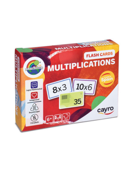 Flashcards de multiplicaciones | Juego educativo de cálculo