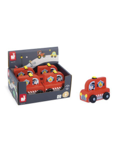 Coche madera camión bomberos Janod | Juguete bebé Cross Roads