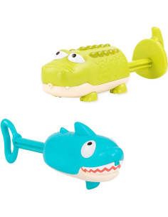 Rociadores de agua tiburón y cocodrilo Splishin Splash | Juguete de verano 2