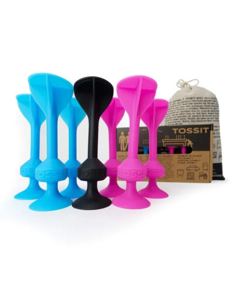 TOSSIT Original Starter Pack Azul y Rosa | Juego de puntería