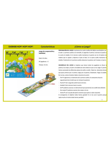 Hop Hop Hop! Djeco | Joc cooperatiu infantil de 4 anys