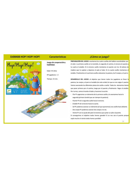 Hop Hop Hop! Djeco | Joc cooperatiu infantil de 4 anys