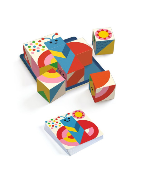 Cubologic 9 Djeco | Juego de lógica y retos para 1 jugador
