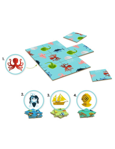 Sologic Impossiblo Ocean Djeco | Juego de lógica para 1 jugador