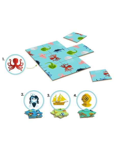 Sologic Impossiblo Ocean Djeco | Juego de lógica para 1 jugador