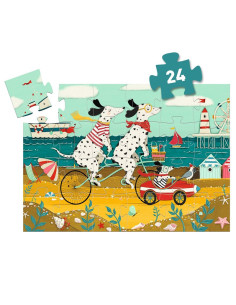 Puzzle Silueta Ollie el Dálmata 24 Piezas Djeco 2