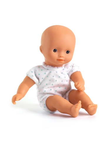 Mini Sasha Pomea 20 cm Djeco | Muñeca bebé con capazo