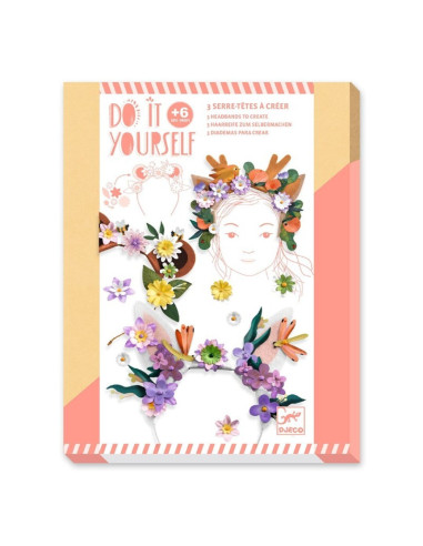 DIY Diademas Flower Friends Djeco | Kit de manualidades creativas