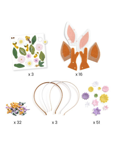 DIY Diademes Flower Friends Djeco | Kit de manualitats creatives