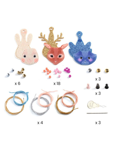 DIY 3 Collars Deslumbrants Djeco | Kit de manualitats creatives