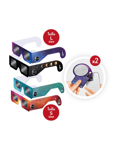 Pack Familiar d'Ulleres per a Eclipsi Solar Buki | Ulleres homologades
