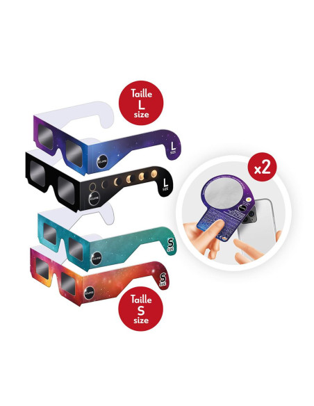 Pack Familiar d'Ulleres per a Eclipsi Solar Buki | Ulleres homologades