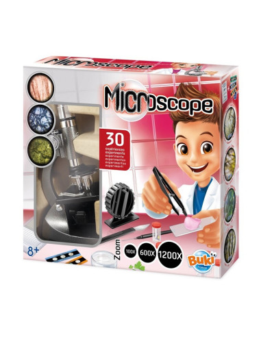 Microscopio Buki con 30 Experimentos | Laboratorio científico STEM
