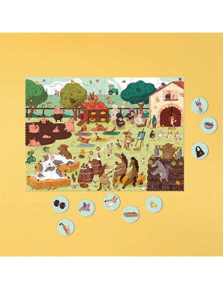 Puzzle Farmtastic Londji 36 piezas | +3 años