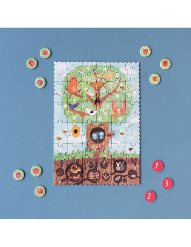 Tiny Puzzle Pommier Londji | Puzzle 36 piezas +4 años