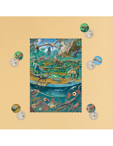 Tiny Puzzle Dinosaurs Londji | Puzzle 50 piezas +5 años