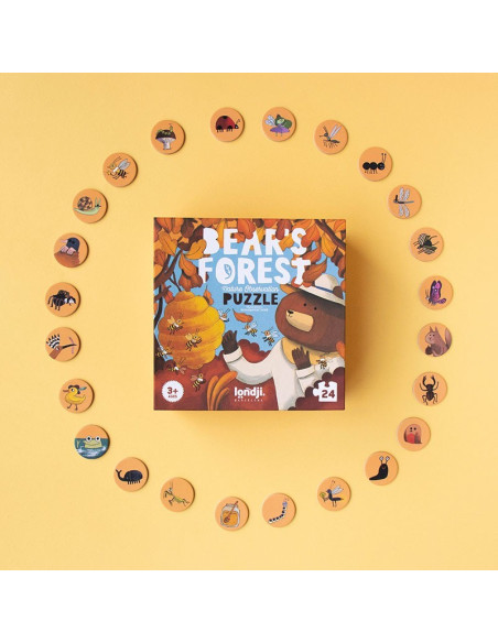 Puzzle Bear's Forest Londji | 24 peces +3 anys