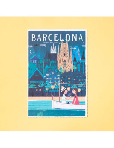 Puzzle Barcelona Skyline Londji | 100 peces reversible