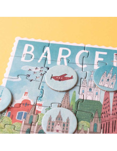 Puzzle Barcelona Sorra Londji | 50 peces +4 anys 2