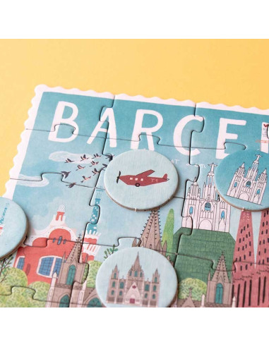 Puzzle Barcelona Sorra Londji | 50 peces +4 anys