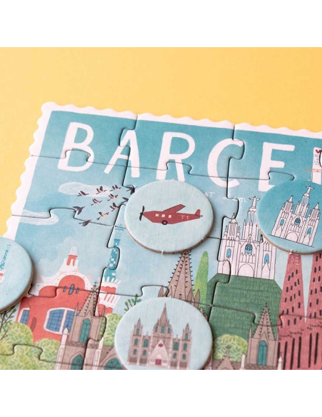 Puzzle Barcelona Sorra Londji | 50 peces +4 anys