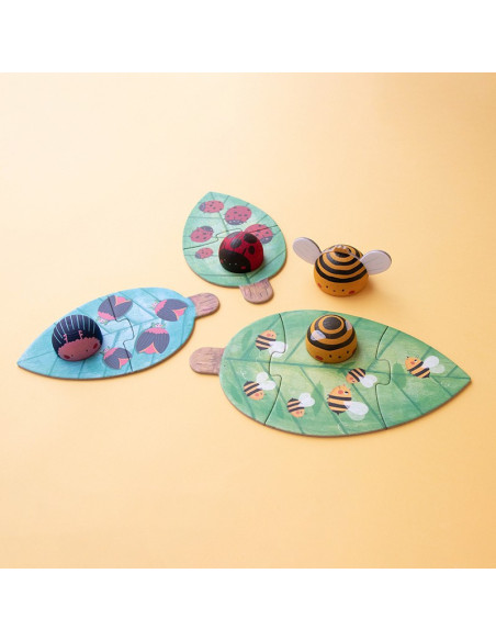 Puzzle BZZZ Londji | Primer puzzle de insectos +2 años