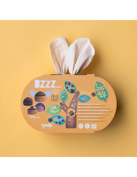 Puzzle BZZZ Londji | Primer puzzle de insectos +2 años