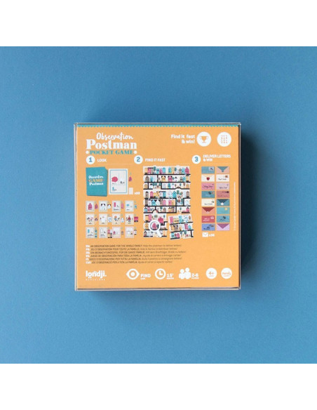 Pocket Game Postman Londji | Juego de observación +4 años