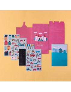 City Stickers Londji | 150 pegatinas removibles +3 años 2