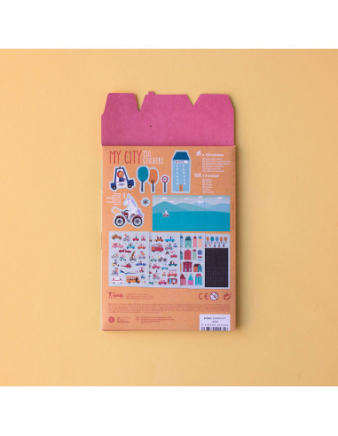 City Stickers Londji | 150 enganxines amovibles +3 anys