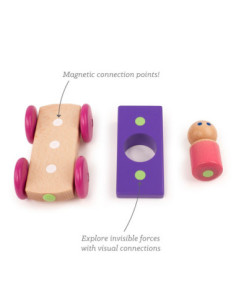 Cotxe magnètic lila de Tegu 2