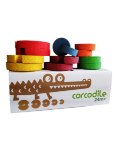 Joc de construcció de suro Corcodile Eccentric Color | Creativitat i joc