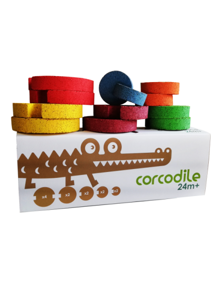 Construcción de corcho Corcodile Eccentric Color | Juego creativo infantil