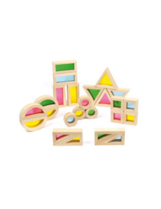 Blocs arc de Sant Martí petits – 24 blocs sensorials de fusta