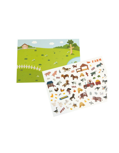 Adhesius d’animals reutilitzables | Stickers estàtics infantils