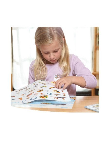 Adhesius de transport reutilitzables | Stickers estàtics infantils
