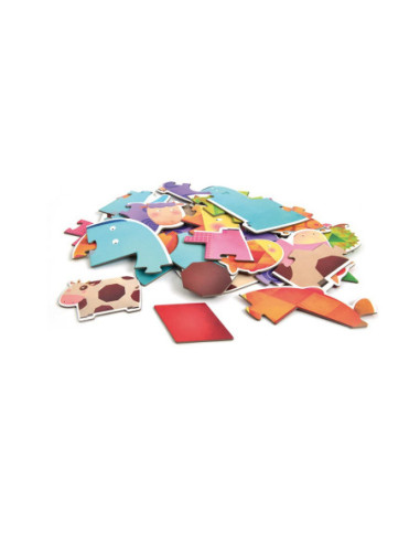 Trencaclosques geometria i animals | Joc educatiu infantil