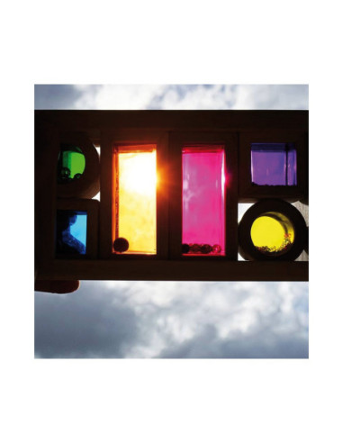 Blocs translúcids amb so | Joguina sensorial de fusta 18 mesos+