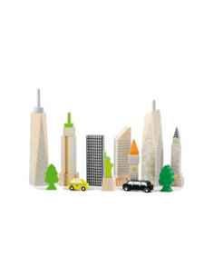 Blocs Skyline de fusta que brillen a la foscor | Joguina creativa Wonderworld