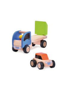 Camió amb tràiler de fusta Wonderworld | Vehicle de joguina 2