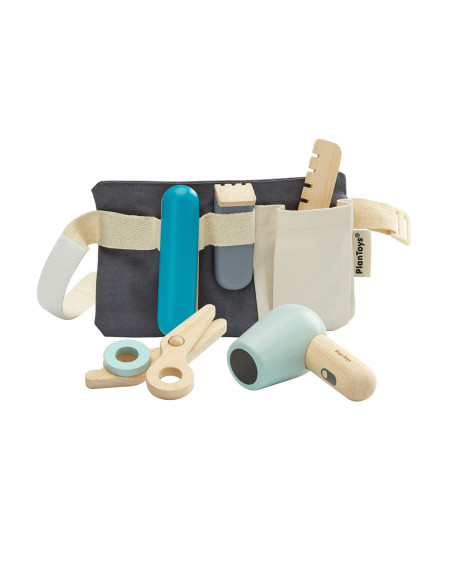 Set de peluquería de madera PlanToys | Juguete de peluquería infantil