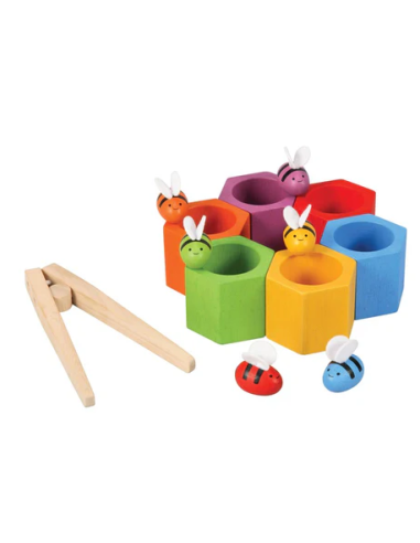 Abejas en la colmena PlanToys | Juego de motricidad fina