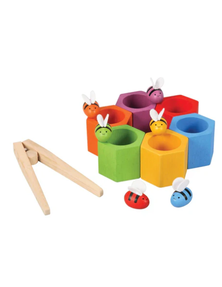 Abejas en la colmena PlanToys | Juego de motricidad fina