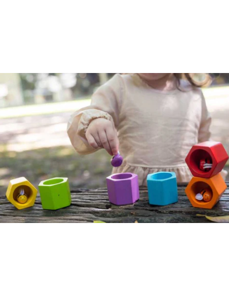 Abejas en la colmena PlanToys | Juego de motricidad fina