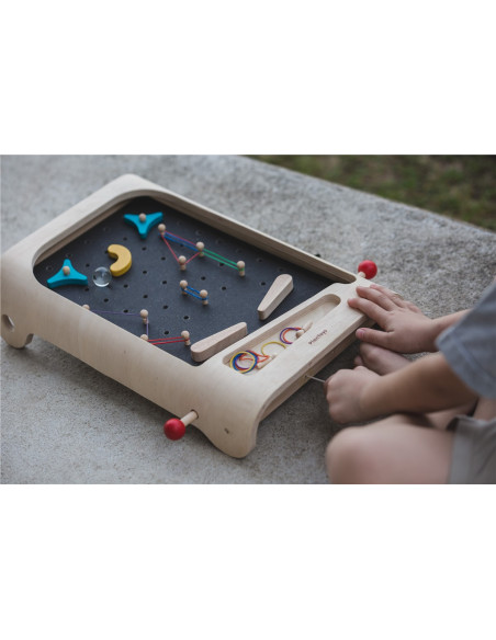 Pinball de madera PlanToys | Juego de habilidad y coordinación