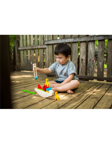 ¡Aguanta, aguanta! PlanToys | Juego de equilibrio de madera