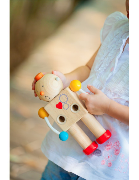Robot de las emociones PlanToys | Juguete educativo de madera