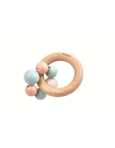 Anillo con bolas PlanToys | Juguete sensorial de madera bebé