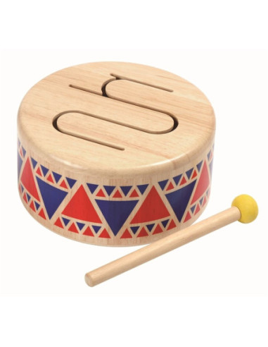 Tambor de fusta PlanToys – instrument musical infantil | A Joc Lent