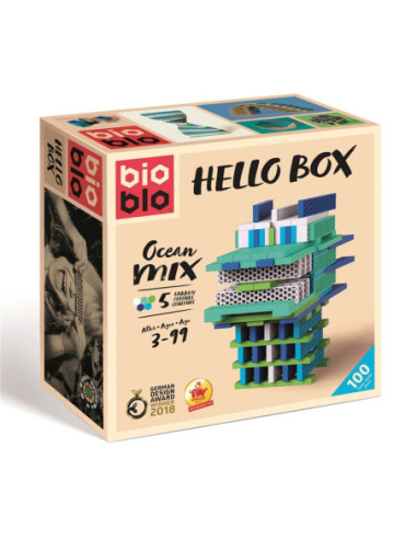 Bioblo Ocean Mix 100 peces | Joc de construcció sostenible